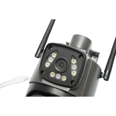 Camera de supraveghere lentila duala 4MP 1080P, P2P WIFI 2.4GHz, PTZ cu senzor de miscare, detectie umana si aplicatie V380 Pro - imagine 5