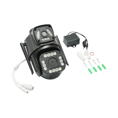 Camera de supraveghere 4G, lentila duala 4MP 1080P, PTZ cu senzor de miscare, detectie umana si aplicatie V380 Pro - imagine 2