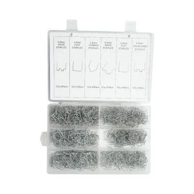 Trusa capse pentru pistol lipit plastic 1200 piese - imagine 2