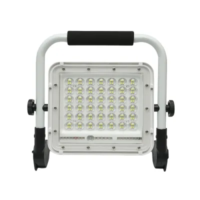 Lampa de lucru LED portabila 60W, 6500K cu acumulator reincarcabil si cadru stativ IP65
