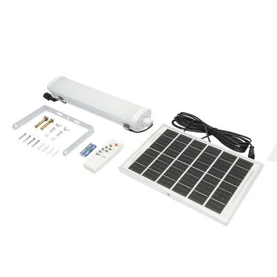 Lampa LED 150W, 6500K cu panou solar policristalin, telecomanda si acumulator 3600mAh IP20 Breckner Germany - imagine 2