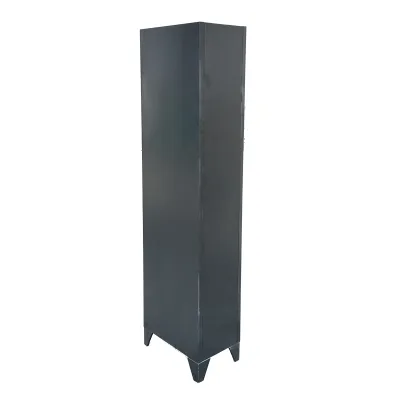 Dulap metalic fiset dublu tip vestiar negru cu 2 usi securizate 1850x380x450mm Breckner Germany - imagine 3