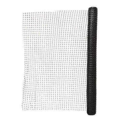 Plasa gard delimitare lucrari 90cmx10m cu ochi 20x20mm,negru - imagine 2