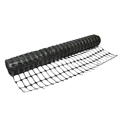 Plasa gard delimitare lucrari 1mx50m cu ochi 70x40mm, 110g/m negru - imagine 4