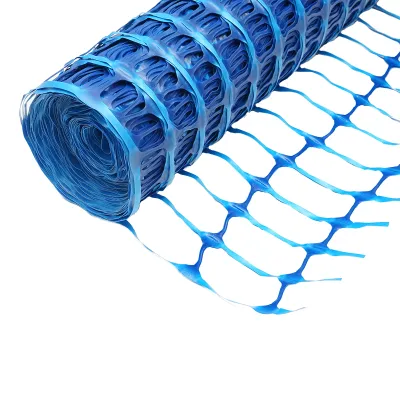 Plasa gard delimitare lucrari 1mx50m cu ochi 70x40mm, 110g/m albastru