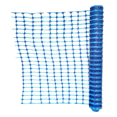 Plasa gard delimitare lucrari 1mx50m cu ochi 70x40mm, 110g/m albastru - imagine 2