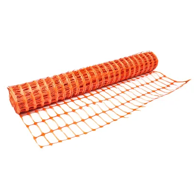 Plasa gard delimitare lucrari 1mx50m cu ochi 70x40mm, 110g/m portocaliu - imagine 4