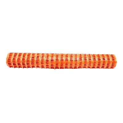 Plasa gard delimitare lucrari 1mx50m cu ochi 70x40mm, 110g/m portocaliu - imagine 3
