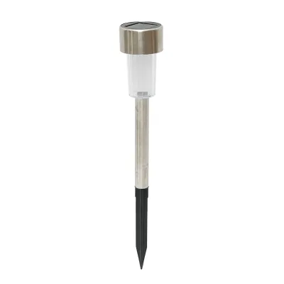 Lampa solara LED 6500K, otel inoxidabil, inaltime 30cm