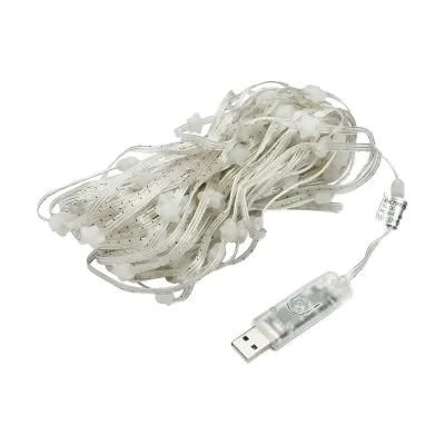 Banda LED inteligenta 2W/m 5V cu telecomanda, control muzical, bluetooth, aplicatie USB, 10m RGB+IC IP68 Breckner Germany - imagine 4