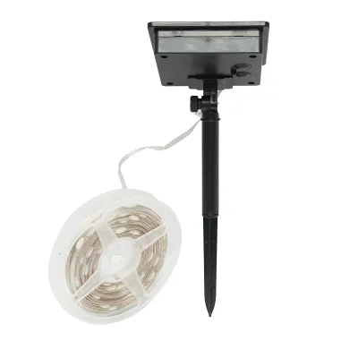 Banda LED cu panou solar 5V, 10m, telecomanda RGB+IC IP65 Breckner Germany - imagine 4