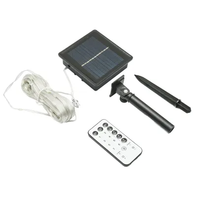 Banda LED cu panou solar 5V, 10m, telecomanda RGB+IC IP65 Breckner Germany - imagine 2