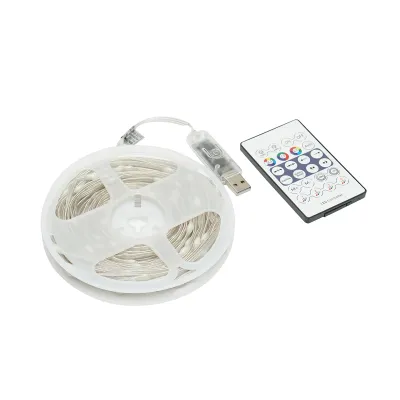 Banda LED smart decorativa 2W/m 5V cu telecomanda, control muzical, bluetooth, aplicatie USB, 10m RGB+IC IP68 Breckner Germany - imagine 2
