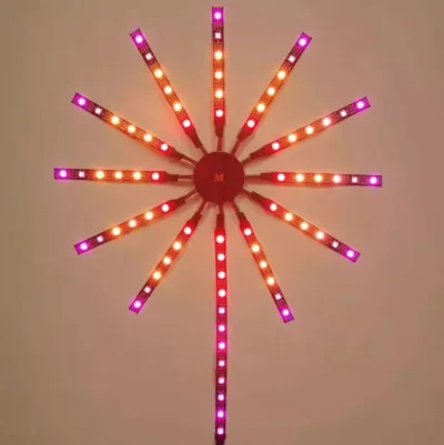 Banda LED model artificii 11x0.5+1x2m 5V, USB, bluetooth, control vocal, aplicatie RGB+IC Breckner Germany