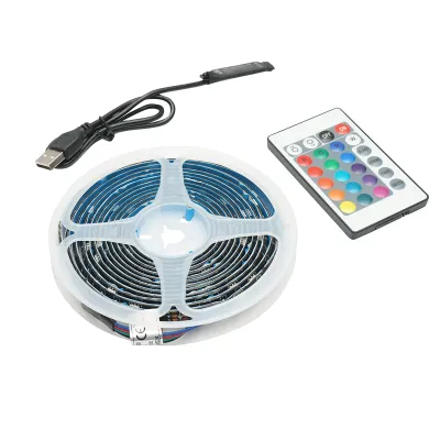 Banda LED cu telecomanda 5V, 3m, control vocal RGB Breckner Germany - imagine 2