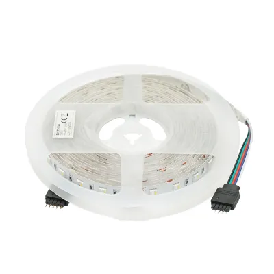 Banda LED 5050 12W/m RGBW, 12-220V rola 5m, 60 LED/m IP20 Breckner Germany - imagine 4