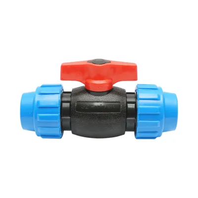 Robinet mufa cu bila compresiune PEHD 32x32mm PN16 pentru sisteme de irigatii