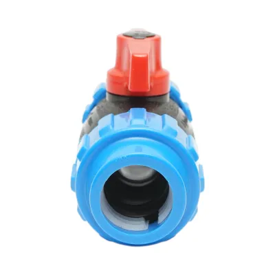 Robinet mufa cu bila compresiune PEHD 32x32mm PN16 pentru sisteme de irigatii - imagine 4