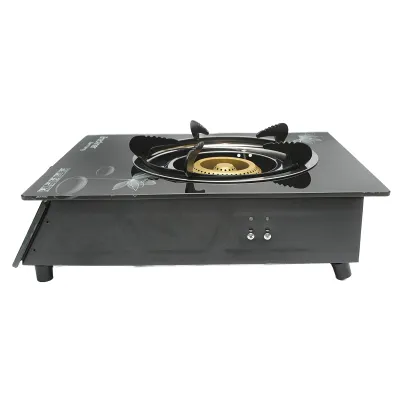Aragaz, plita cu un arzator din fonta 2.5KW, sticla securizata 400x300x90mm Breckner Germany - imagine 3