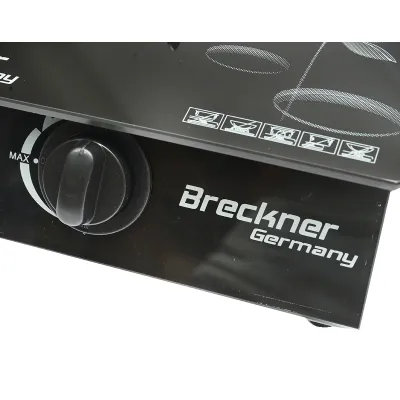 Aragaz, plita cu un arzator din fonta 2.5KW, sticla securizata 400x300x90mm Breckner Germany - imagine 6