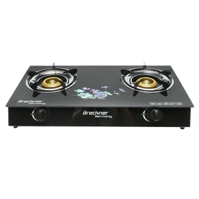 Aragaz, plita cu 2 arzatoare din fonta 2.5kW, sticla securizata 700x380x94mm Breckner Germany