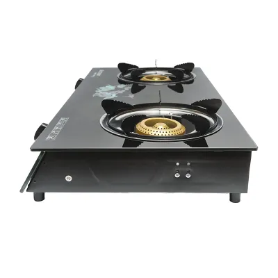 Aragaz, plita cu 2 arzatoare din fonta 2.5kW, sticla securizata 700x380x94mm Breckner Germany - imagine 3