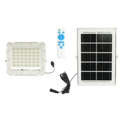 Proiector LED 100W cu panou solar 6W, baterie Li-ion 5000mAh si telecomanda IP66 Breckner Germany