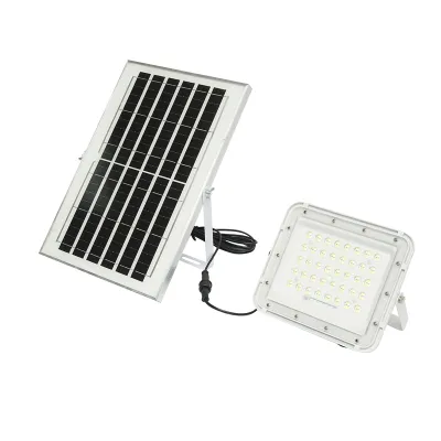 Proiector LED 60W cu panou solar 10W, baterie Li-ion 6000mAh si telecomanda IP66 Breckner Germany