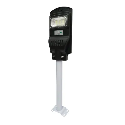 Lampa solara LED iluminat stradal 60W 6500K cu panou solar 10W, baterie 10000mAh, telecomanda, prindere pe stalp IP65 Breckner Germany