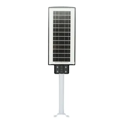 Lampa solara LED iluminat stradal 150W 6500K cu panou solar 12W, baterie 15000mAh, prindere pe stalp IP65 Breckner Germany - imagine 3