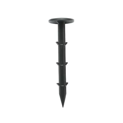 Set 10 cuie plastic fixare folie tip harpon 100mm