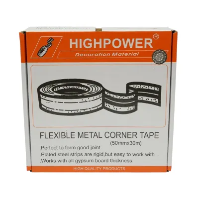 Banda protectie colturi rigips cu insertie metalica 50mm x 30m HighPower - imagine 7