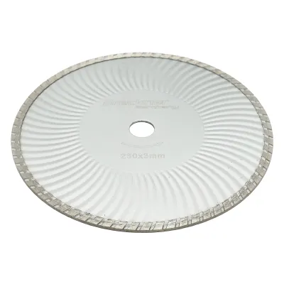 Disc diamantat continuu 230x3mm taiere umeda/uscata pentru beton si ceramica Breckner Germany - imagine 2