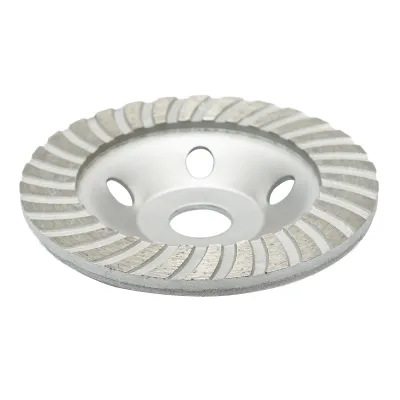 Disc diamantat segmentat tip cupa 125x22.23mm pentru slefuire beton, granit si marmura Breckner Germany - imagine 2
