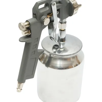 Pistol de vopsit cu aer comprimat 1L, cupa din inox in partea de jos, duza 1.5mm - imagine 5
