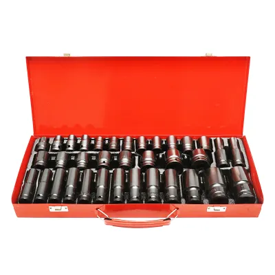 Trusa chei tubulare scurte 8-32mm si lungi 10-32mm, patrat 1/2 inch 35 piese Breckner Germany