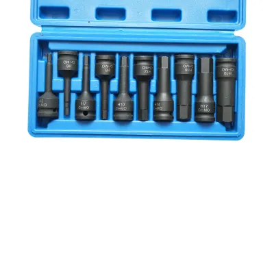 Trusa chei tubulare hexagonale de impact H5-H19 Cr-MO 10 piese Breckner Germany - imagine 4
