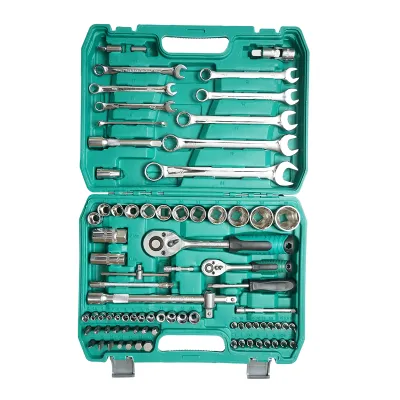 Trusa chei tubulare, fixe, torx, imbus antrenor cu clichet 82 piese Breckner Germany - imagine 3