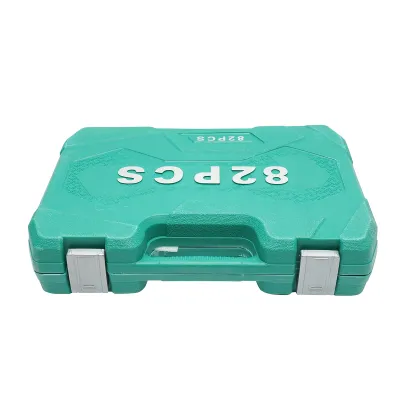Trusa chei tubulare, fixe, torx, imbus antrenor cu clichet 82 piese Breckner Germany - imagine 4