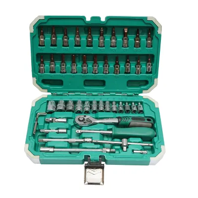 Trusa chei tubulare, torx, hex cu clichet 46 piese Breckner Germany