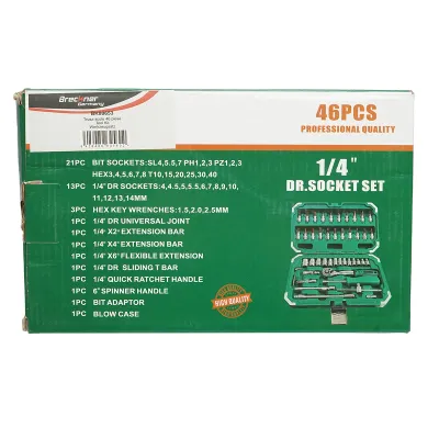 Trusa chei tubulare, torx, hex cu clichet 46 piese Breckner Germany - imagine 2