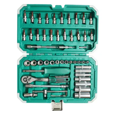 Trusa chei tubulare lungi, biti, hex, torx cu clichet 53 piese Breckner Germany - imagine 3