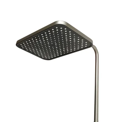 Set dus multifunctional cu termostat, afisaj digital temperatura apa, 4 functii de curgere a apei, pipa cada, dus dreptunghiular, dus de mana, dus bideu, gri - imagine 6