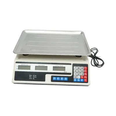 Cantar electronic cu ecran LCD, capacitate 40 Kg cu baterie 4V Breckner Germany - imagine 2