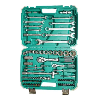 Trusa chei tubulare 4-32mm si chei fixe combinate 8-22mm, biti, hex, torx, antrenor cu clichet 82 piese Breckner Germany - imagine 2
