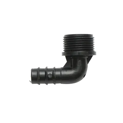 Cot conector stut tub picurare 16mm, filet exterior 3/4 inch pentru sisteme de irigatii