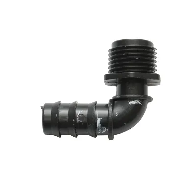 Cot conector stut tub picurare 16mm, filet exterior 1/2 inch pentru sisteme de irigatii