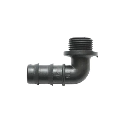Cot conector stut tub picurare 20mm, filet exterior 1/2 inch pentru sisteme de irigatii