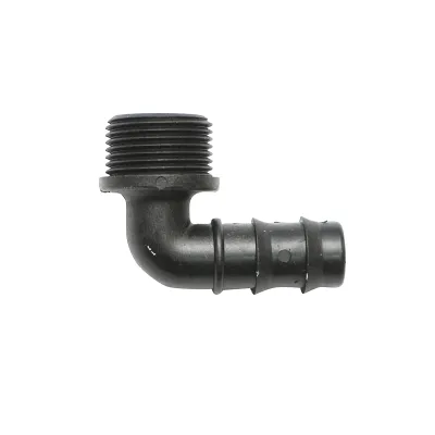 Cot conector stut tub picurare 20mm, filet exterior 3/4 inch pentru sisteme de irigatii