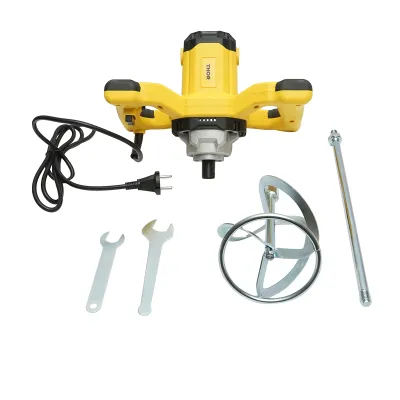 Malaxor electric cu amestecator 1050W, 220V, 6 trepte viteza 0-900rpm, paleta 120mm, M14 pentru adeziv, vopsea, mortar THOR - imagine 2